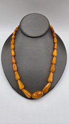 Vintage Butterscotch Amber Necklace (EL168)