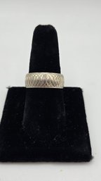 14K White Gold Wedding Band (EL174)