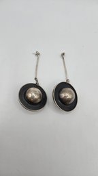 Vintage Sterling Planetary Earrings (EJ186)