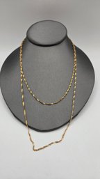 14K Yellow Gold Twisted Chain (EL199)