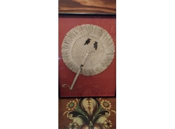 Framed  Micronesian Fan (P-198)