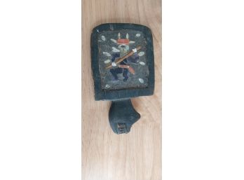 Wooden Paddle With Inlay Design (P-199)