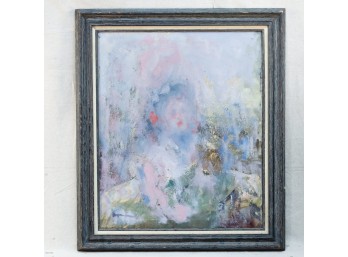 Abstract Oil On Canvas, Signed Argona