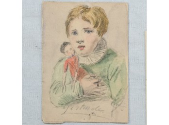 Lot 19th C. Watercolor Paintings