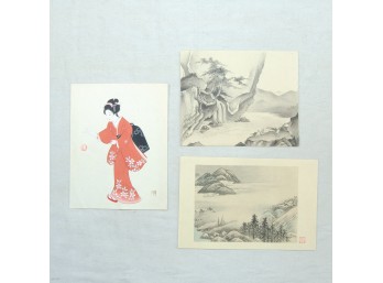 3 Asian Paintings