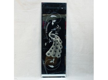 Art Deco Ground Glass Mirror Panel