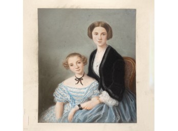 French Pastel Portrait, Edouard Holstein