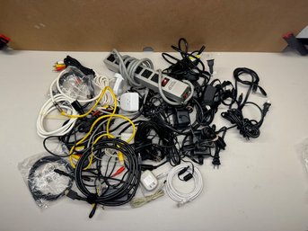 Large Assorted Electronics Cable, Cord & Adapter Lot