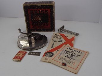 Kriss Kross Safety Razor And Safety Razor Stropper And 1950 Gillette Razor