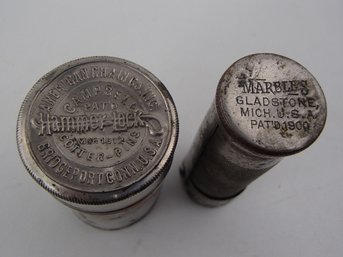 Vintage Hammer Lock Cotter Pin Storage And Marbles Match Stick Holder