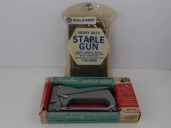 Vintage Swingline And Napa Balkamp Staple Guns