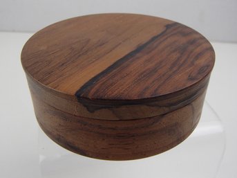 Vintage Round Lidded Snuff Box / Trinket Box Signed