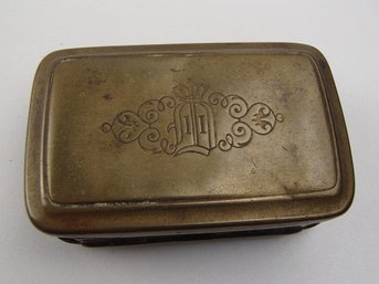 Antique Brass Snuff Box