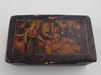 Vintage Middle Eastern Snuff Box Please See Photos For Condition