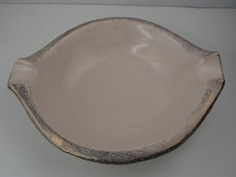 California Original Pink And Gold Pottery MCM Serving Bowl