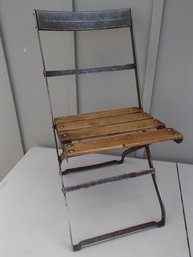 Fantastic Vintage Metal Folding Chair / Bistro Chair / Camping Chair  Fish Catching Chair