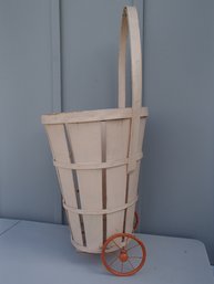Adorable Antique Rolling Basket