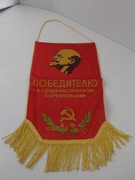 Vintage Soviet Pennant Banner