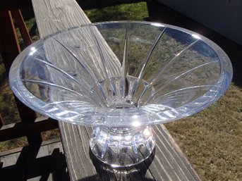 Royal Limited Czech Lead Cut Crystal Pedestal Bowl