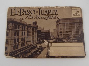 Vintage El Paso Juarez Souvenir Folder