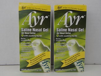 Two Ayr Saline Nasal Gel Unopened