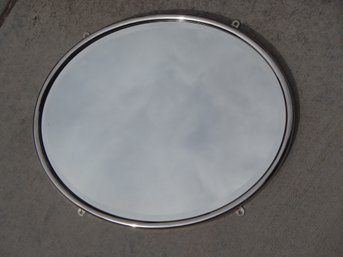 Sweet Vintage Quality Beveled Mirror With A Chrome Frame