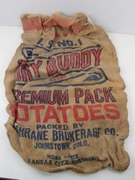 100 Lbs. My Buddy Brand Potatoes Sack Johnstown Colorado