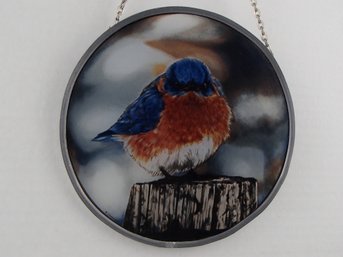 Mad Bluebird Suncatcher By Glassmasters Made In The USA