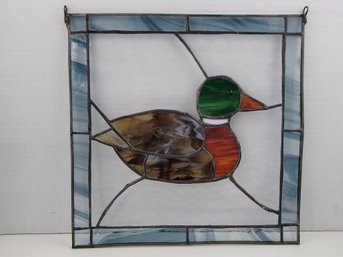 Vintage Stained Glass Duck