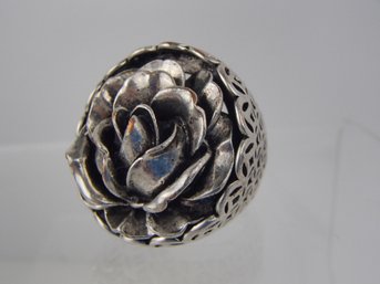 Flower Ring By Fossil Size 8  Weight 20.8g