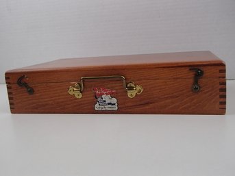 Vintage Wooden Art Box With Pallet A Sargent Product