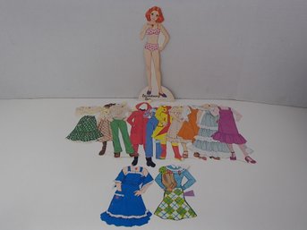 Vintage 1979 Strawberry Sue Paper Dolls And Clothes By Western Publishing