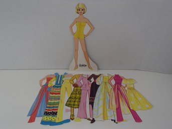 Vintage 1981 Barbie Paper Doll And Clothes