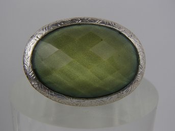 Large Green Cocktail Stretch Ring Size 9 Weight 19.6g