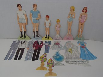 Vintage 1981  Wedding Party Paper Dolls By Western Publishing Company, Inc.