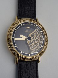 Moulin Quartz Watch With Spinning Fan Action Made In Hong Kong