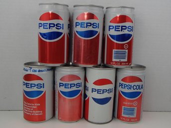 Vintage Pepsi Cans And Coin Cans