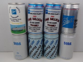 Various Coin Bank Cans By Ball