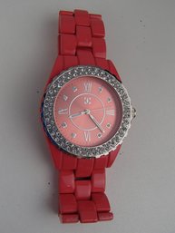 Deep Pink Ladies Watch By CC