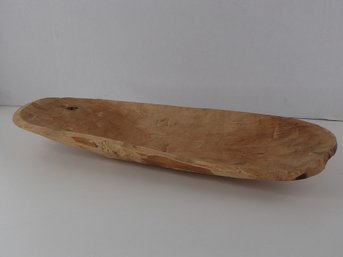 Hand Carved Wood Bowl Made In Mexico