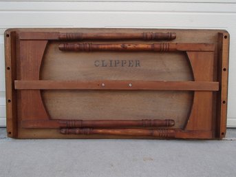 The Rare Antique Folding Clipper Table With Measurements Intact