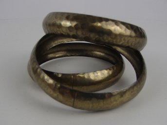 Hammered Bangle Bracelets