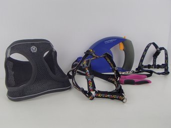 Small Dog Harnesses, Nail Trimmer And Retractable Leash Lot