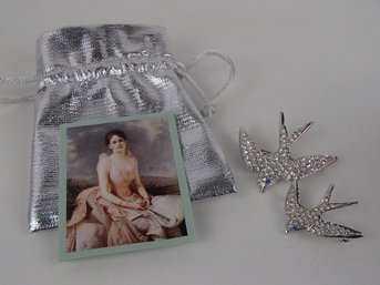 Smithsonian Rhinestone Bird Brooches By Avon