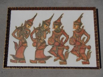 Rubbings Picture With Excellent Vintage Frame