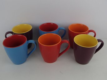 Six Mikasa Gourmet Basics Coffee Cups