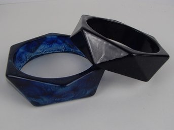 Vintage Chunky Lucite Bagels Bracelets