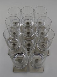Eleven Vintage Linear Smoke Rosenthal Vintage Sherry Glasses