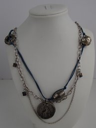 An Eclectic 24' Necklace Design By Maria Rivolta