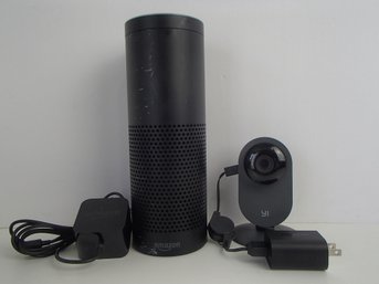 Amazon Echo Smart Speaker And Yi Home Camera